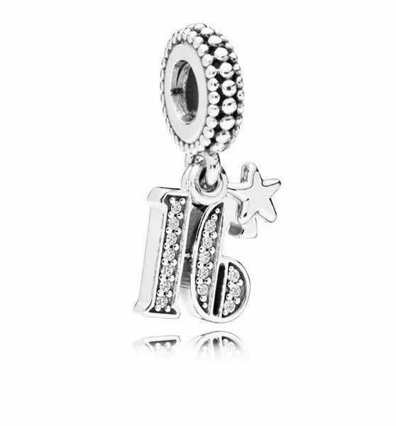 Sweet 16 Years Of Love Star Birthday Charm