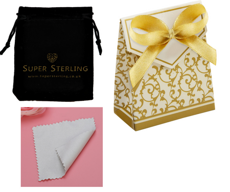 SIGNATURE SUPER STERLING JEWELLERY GIFT PACK WITH earrings/ charm/pendant BOX
