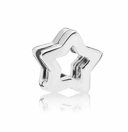 925 Silver Reflexions Rose Gold Sweet Bow Clip Charm Fits Reflexions bracelets