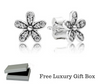 Silver Sterling Dazzling Daisies Sparkling Earrings