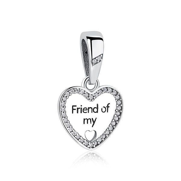 Friend of my heart hanging love Pendant Charm