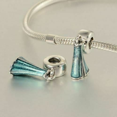 Disney Frozen Princess Elsa's Blue Dress Pendant Charm