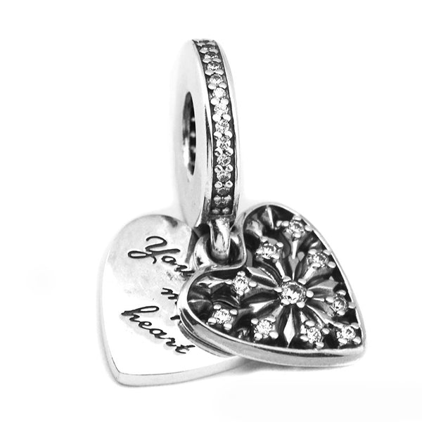 you are my heart of winter pendant charm fits pandora bracelets