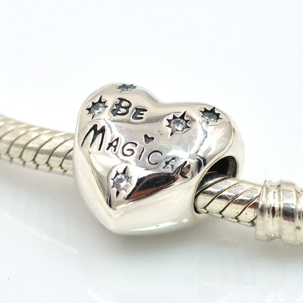 Silver Sterling princess be magical Stars Charm