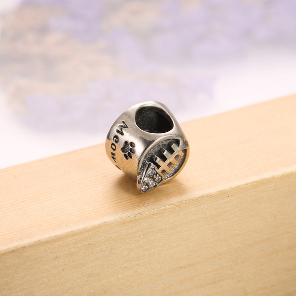 Cat Paw Meow Pet animal heart Feeding bowl Charm