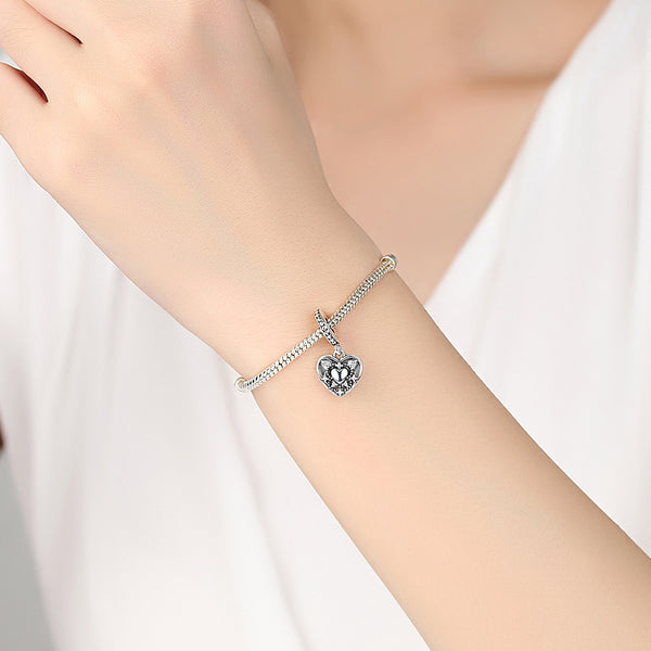 My Wife Always love Heart Anniversary Pendant Charm