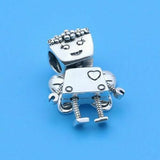 925 Silver Floral Bella Bot Charm