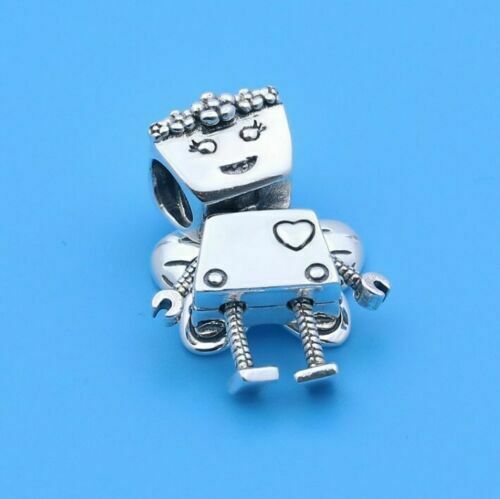 925 Silver Floral Bella Bot Charm