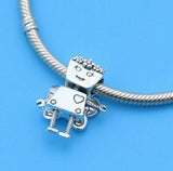 925 Silver Floral Bella Bot Charm
