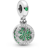Silver Dazzling Clover Dangle Anything Possible Pandora Charm 2