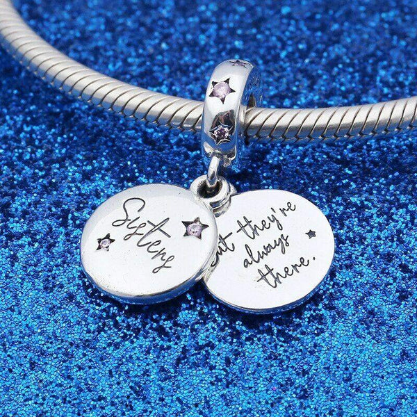 Sisters Love Pandora Charm