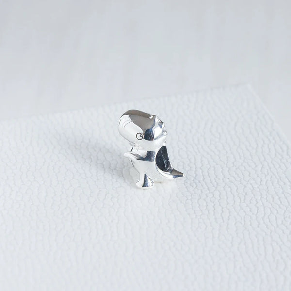 925 Sterling Silver Dino the Dinosaur Pet Animal Charm