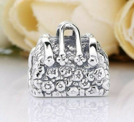 925 Sterling Silver Pave Dog Paw Pet Animal Charm