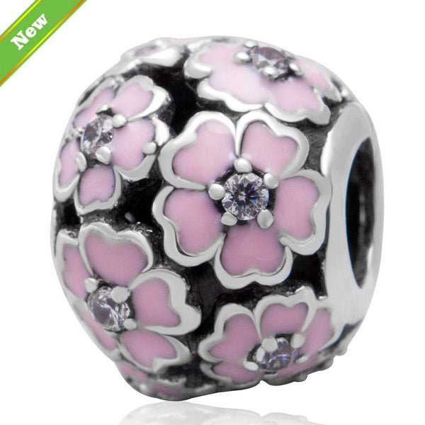 Primrose meadow Cherry Blossom Pink Charm fits pandora