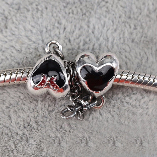 Silver Sterling Minnie Mouse Bow Safety Chain