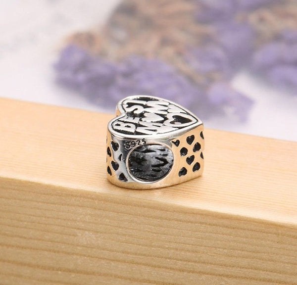 Best Mom Mum Heart Mothers Day Charm
