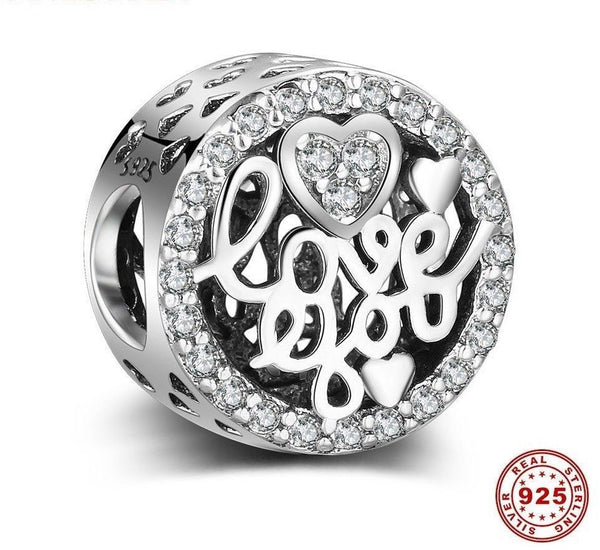 I Love You mum mother Wife love heart European Charm pandora