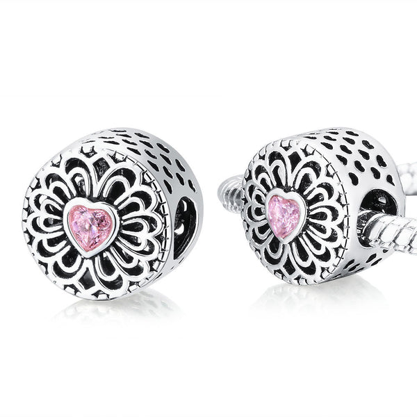 Openwork Pink Heart harm