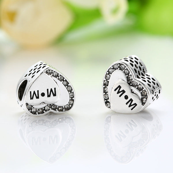 Tribute to Mum MOTHERS DAY Love Heart Charm