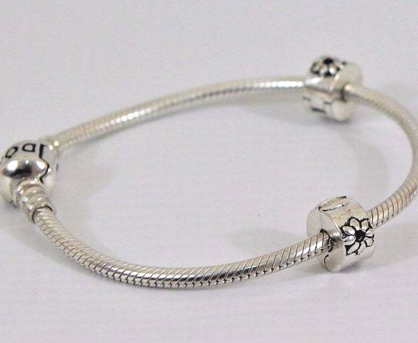 Silver Plated Daisy Stopper Clip