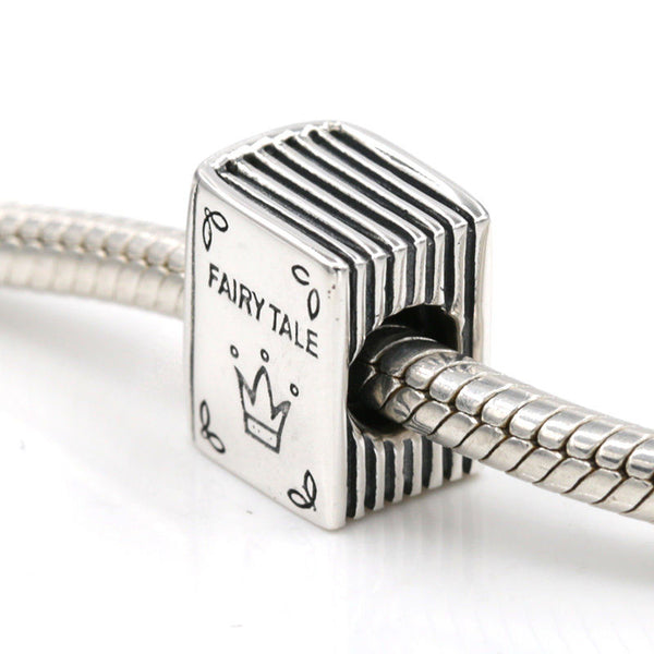 Silver plated Fairy tales story book Charm