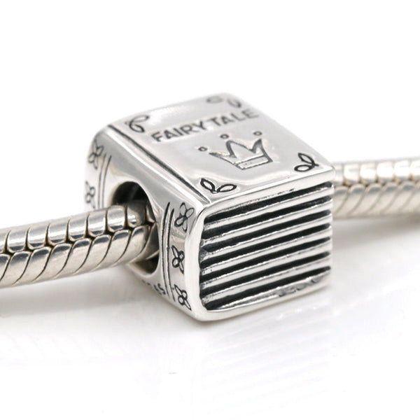 Silver plated Fairy tales story book Charm