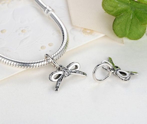 BOW KNOT Dropper Dangle Pendant Charm