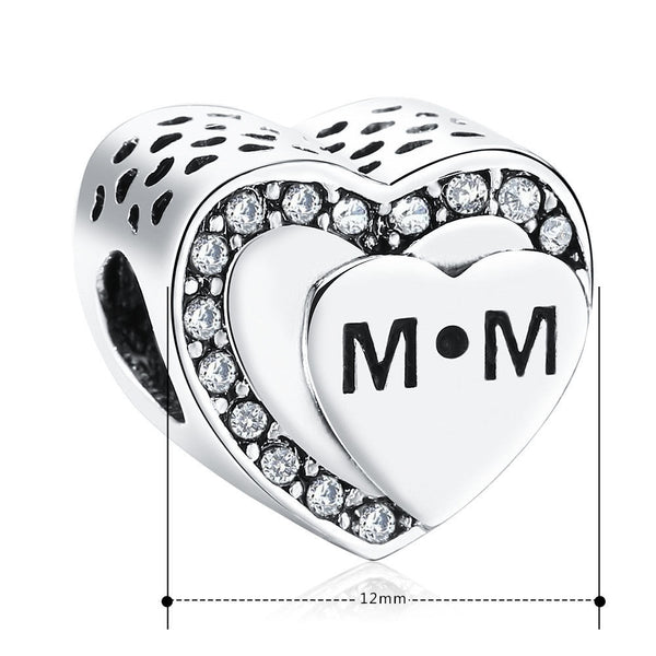 Tribute to Mum MOTHERS DAY Love Heart Charm