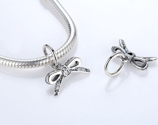 BOW KNOT Dropper Dangle Pendant Charm
