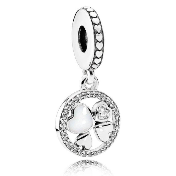 pandora compatible charm HEARTS OF LOVE PALM TREE DANGLE PENDANT CHARM