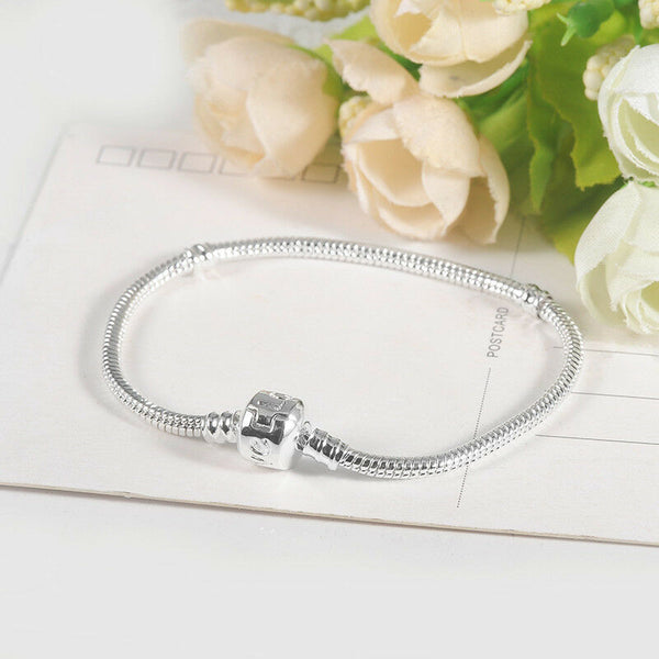 Starter Love barrel Clasp Charm Bracelet