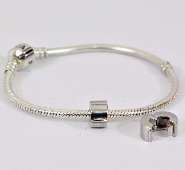 Silver Plated Plain Spacer Clip Stopper