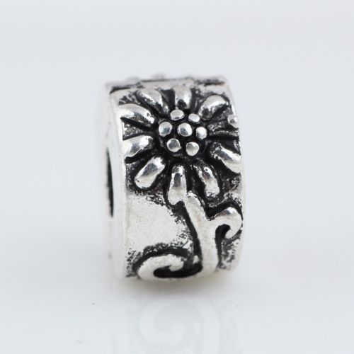 Daisy Flower Clip Lock Stopper Charm