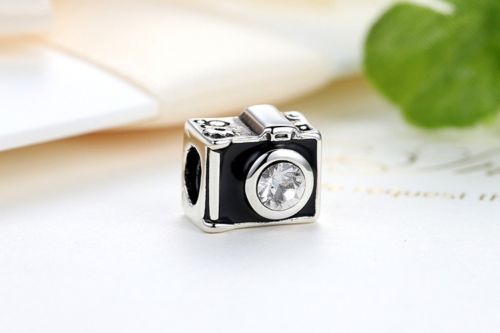 Black Sentimental Snapshots Camera Charm