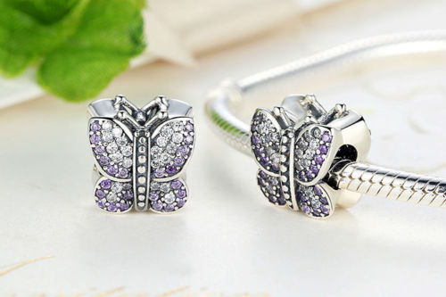 sparkling butterfly charm