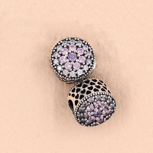 Sterling Silver Dazzling Daisy Flower stone Charm