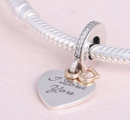 Silver Sterling Best Friends Always There Pendant Charm set