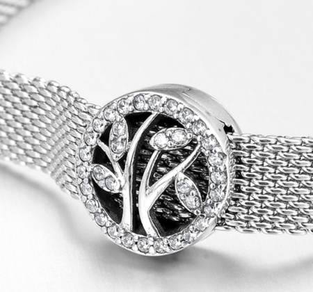 925 Silver Sparkling TIMELESS SPARKLE CZ Clip Charm Fits Reflexions bracelets