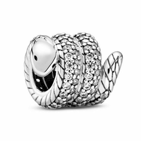 925 Sterling Silver Pave Dog Paw Animal Charm
