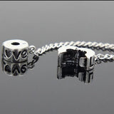 Love clip on safety chain fits pandorA bracelets