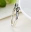 Silver Sterling Luxury Sparkling Delicate bow Knot Ring
