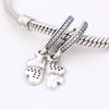 Silver Sterling BEST FRIENDS BFF Pendant Charm Set