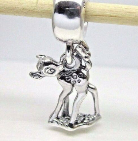 Silver Plated Mickey Mouse Stone Pendant Charm