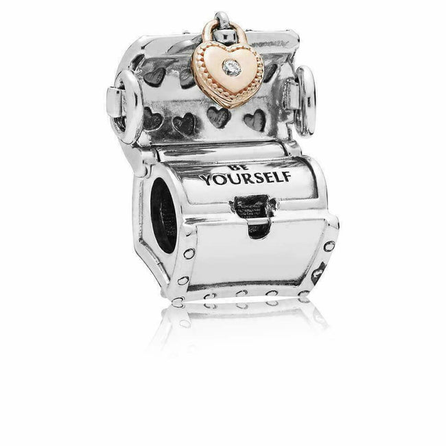Limited Edition 2019 Club Rose Gold Treasure Chest Box Charm