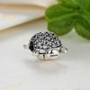 Silver Sterling pave sea turtle pet Charm