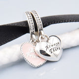 best friends love pendant charm fits pandora bracelets ideal gift
