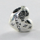 Silver Sterling princess be magical Stars Charm