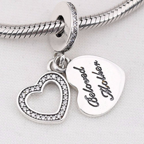 silver sterling beloved mother mum Dangle Hanging CHARM for pandora