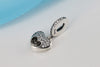 Silver Sterling I love my mom mum open heart charm