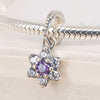 Silver Sterling forget me not pendant Charm